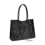 Balenciaga Black Lamb Ovis Aries Aries Shoulder Bag
