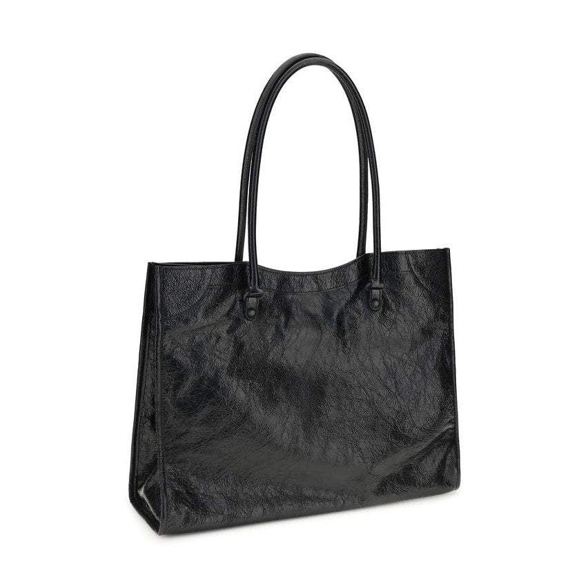 Balenciaga Black Lamb Ovis Aries Aries Shoulder Bag