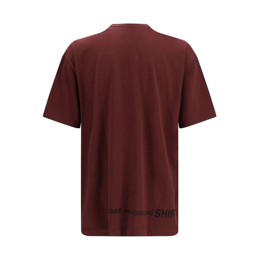 Comme Des Garçons Bordeaux Cotton T-Shirt