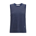 Ami Paris Blue Cotton Tank Tops