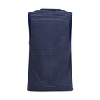 Ami Paris Blue Cotton Tank Tops