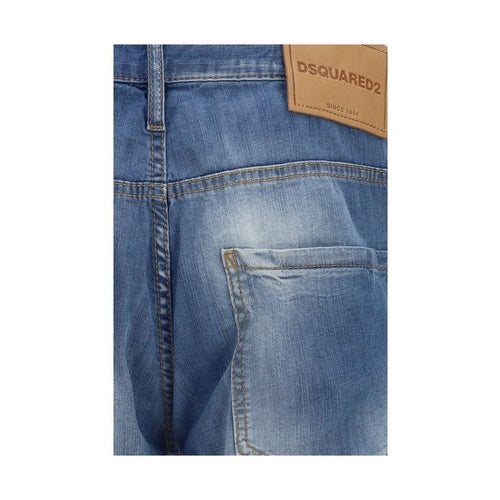 Dsquared² Blue Cotton Slim Fit Jeans