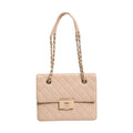 Chanel Quilted Leather Beauty Lock Flap Bag