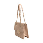 Chanel Quilted Leather Beauty Lock Flap Bag