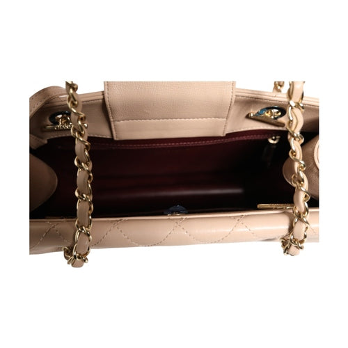 Chanel Quilted Leather Beauty Lock Flap Bag