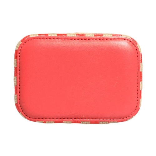 Chanel Raffia Jute Striped Mini Vanity Case