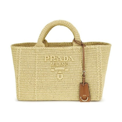 Prada Beige Viscose Shoulder Bag