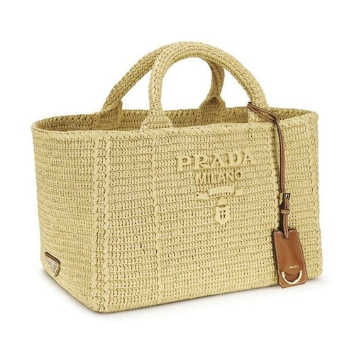 Prada Beige Viscose Shoulder Bag
