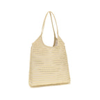 Miu Miu Beige Viscose Shoulder Bag