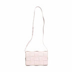 Bottega Veneta Pink Intrecciato Cassette Shoulder Bag