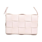 Bottega Veneta Pink Intrecciato Cassette Shoulder Bag