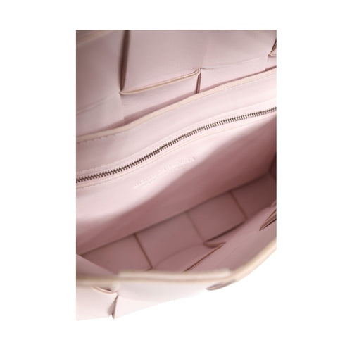 Bottega Veneta Pink Intrecciato Cassette Shoulder Bag
