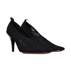 Stella McCartney Black Fabric High Heel Pumps