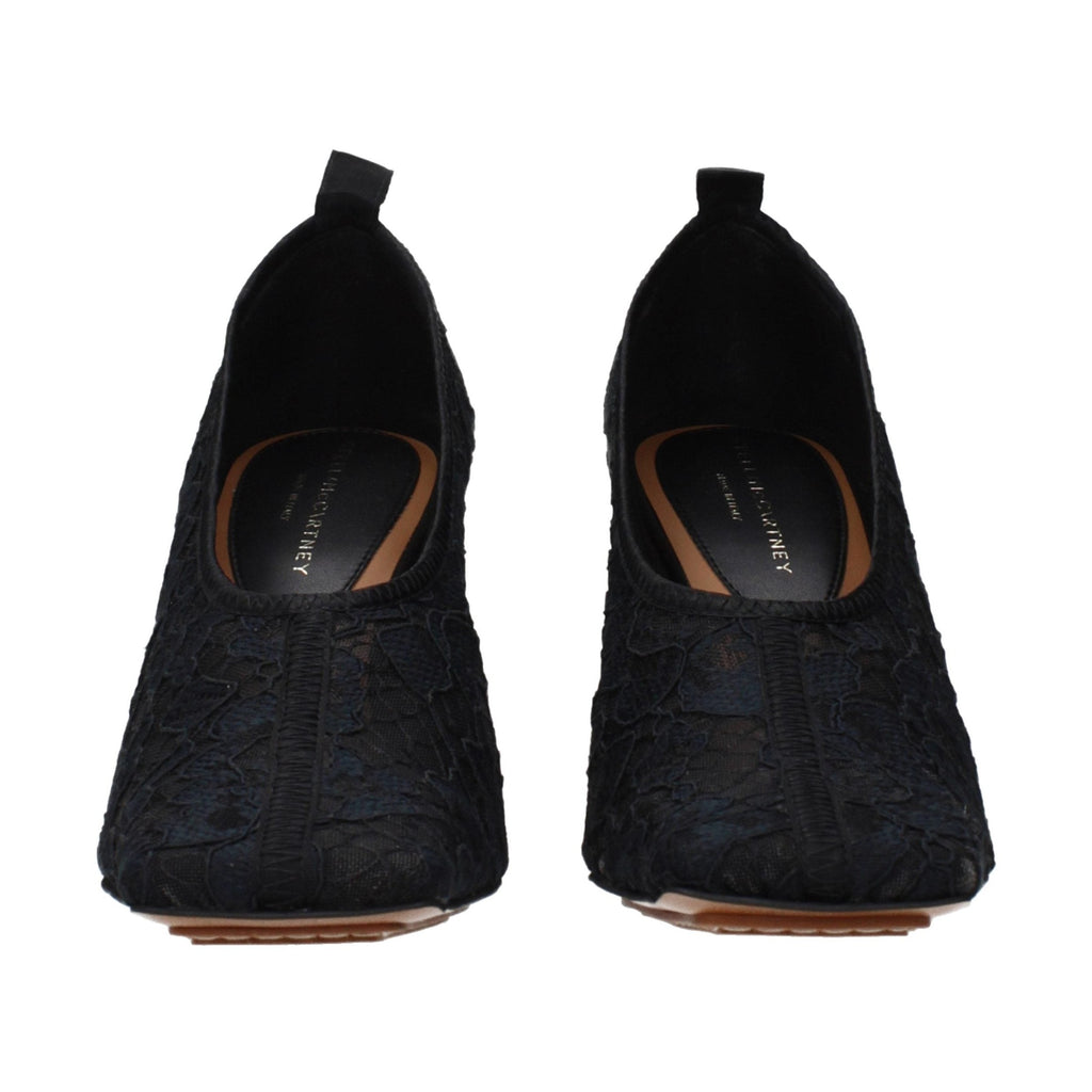 Stella McCartney Black Fabric High Heel Pumps