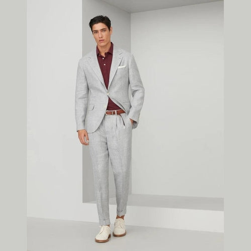 Brunello Cucinelli Gray Linen Blazer