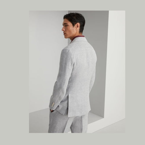 Brunello Cucinelli Gray Linen Blazer