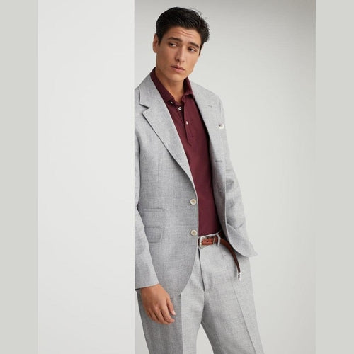 Brunello Cucinelli Gray Linen Blazer