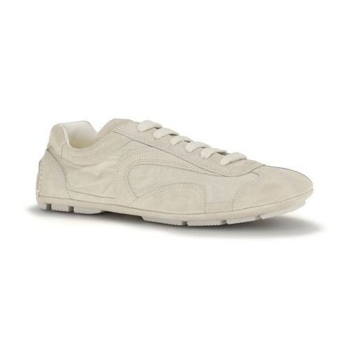 Beige Calf Leather Bos Taurus Sneakers