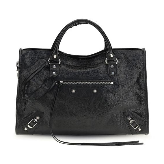 Balenciaga Black Lamb Ovis Aries Aries Shoulder Bag