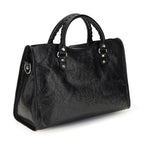 Balenciaga Black Lamb Ovis Aries Aries Shoulder Bag