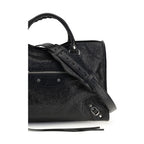 Balenciaga Black Lamb Ovis Aries Aries Shoulder Bag