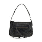 Balenciaga Black Lamb Ovis Aries Aries Handbag