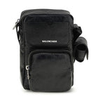 Balenciaga Black Lamb Ovis Aries Aries Shoulder Bag