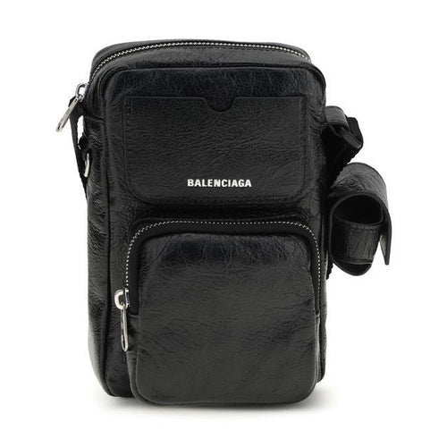 Balenciaga Black Lamb Ovis Aries Aries Shoulder Bag