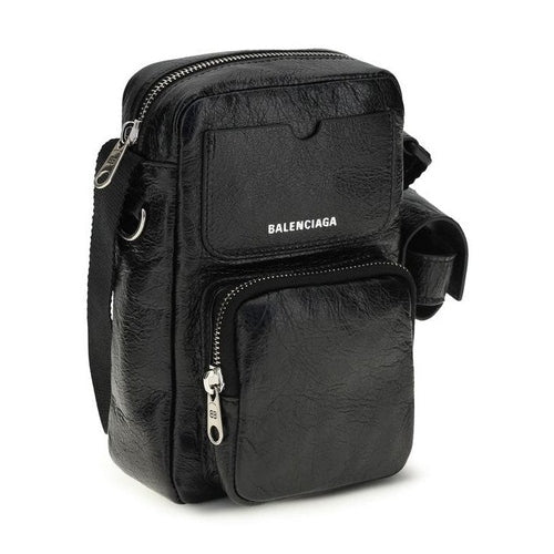 Balenciaga Black Lamb Ovis Aries Aries Shoulder Bag