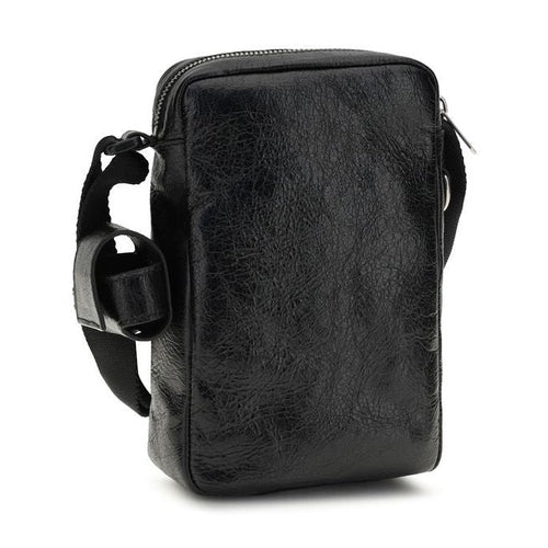 Balenciaga Black Lamb Ovis Aries Aries Shoulder Bag