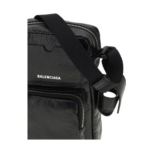 Balenciaga Black Lamb Ovis Aries Aries Shoulder Bag