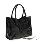 Balenciaga Black Lamb Ovis Aries Aries Shoulder Bag