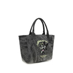 Ganni Gray Recycled Cotton Shoulder Bag