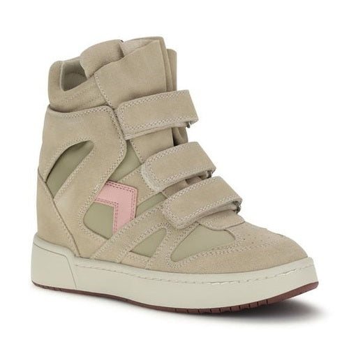 Isabel Marant Beige Calf Leather Bos Taurus Chunky Sneakers