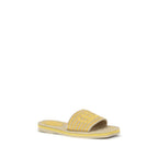 Chloé Beige Lamb Ovis Aries Aries Flat Sandals