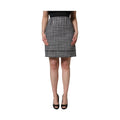 Dolce & Gabbana Black White Houndstooth HighWaist Mini Skirt