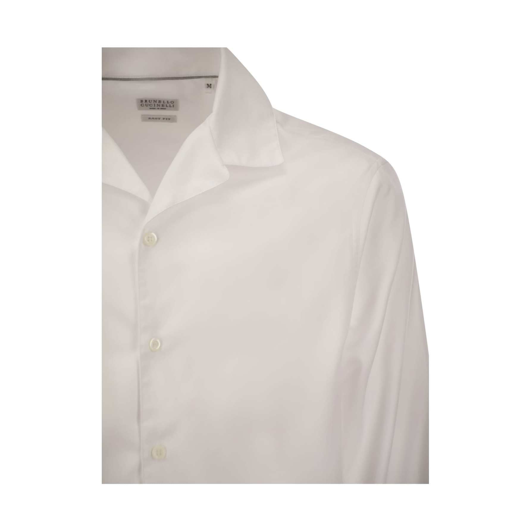 Brunello Cucinelli White Cotton Shirt