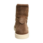 Brown Corduroy High Top Oxford Boots