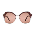 Andy Wolf Brown Metal Sunglasses
