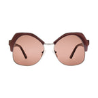 Andy Wolf Brown Metal Sunglasses
