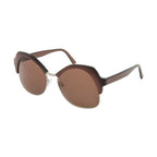 Andy Wolf Brown Metal Sunglasses