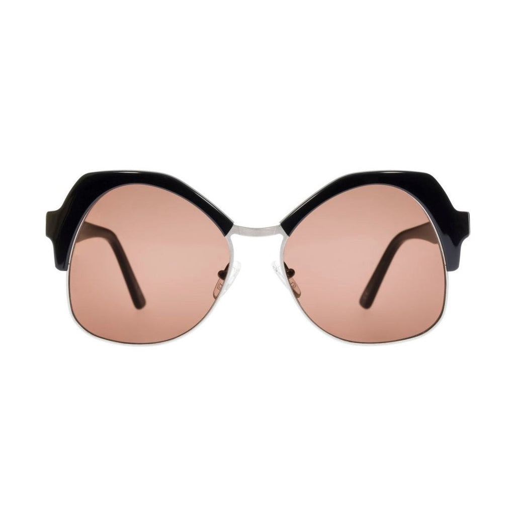 Andy Wolf Black Metal & Plastic Sunglasses