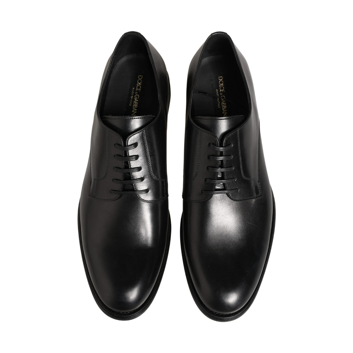 Black Calfskin Leather Derby Men Dress Shoes