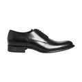 Black Calfskin Leather Derby Men Dress Shoes