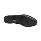 Black Calfskin Leather Derby Men Dress Shoes