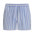Dolce & Gabbana Blue Cotton Bermuda Shorts