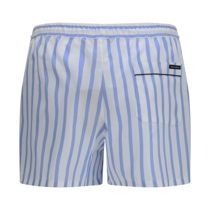 Dolce & Gabbana Blue Cotton Bermuda Shorts
