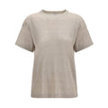 Brunello Cucinelli Beige Linen T-Shirt