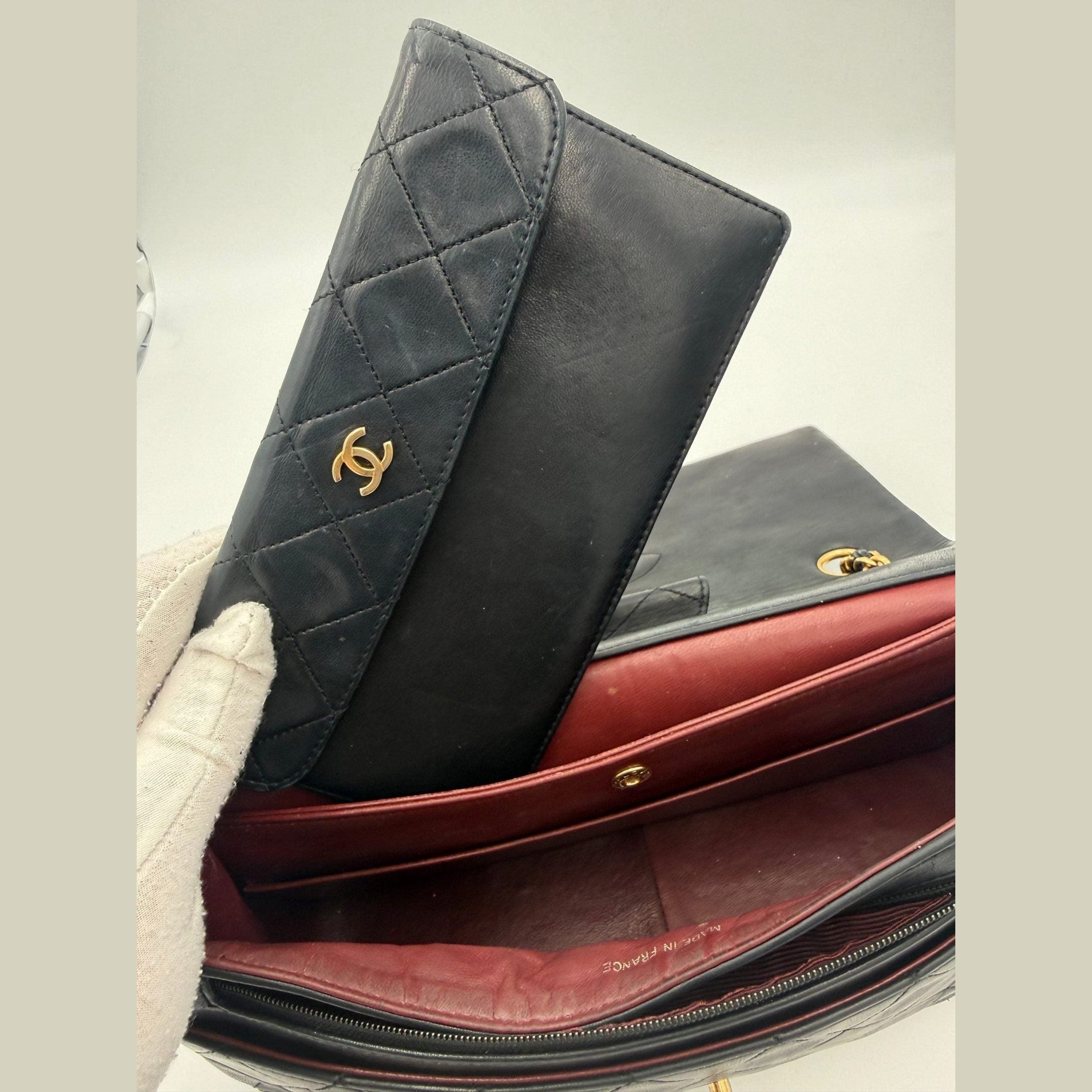 Chanel CHANEL Timeless Classic with Removable Pouch Handbag