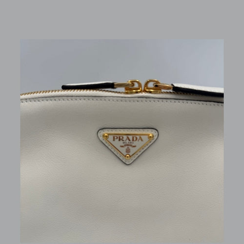 Prada PRADA Bauletto BOWLING in Leather Handbag
